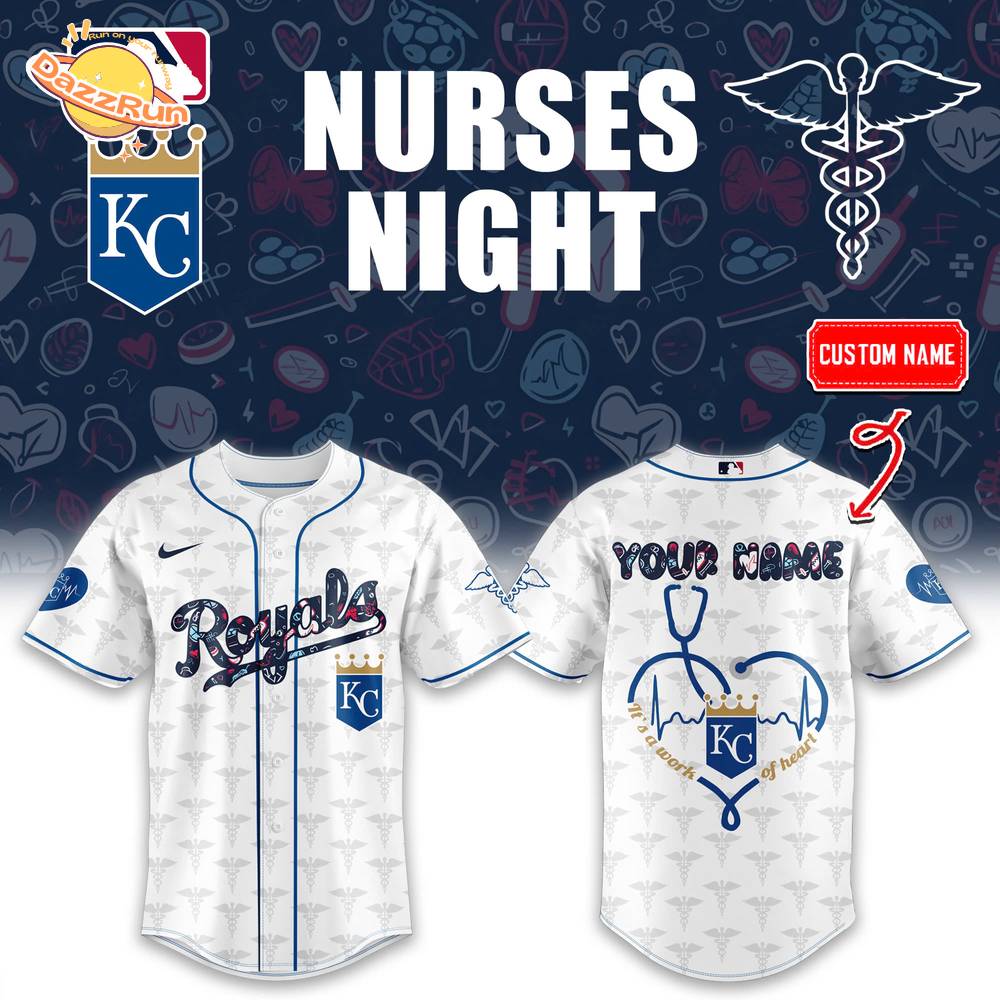 Kansas City Royals NURSES Baseball Jersey Combo Custom Kansas City Royals NURSES Baseball Jersey Combo Custom