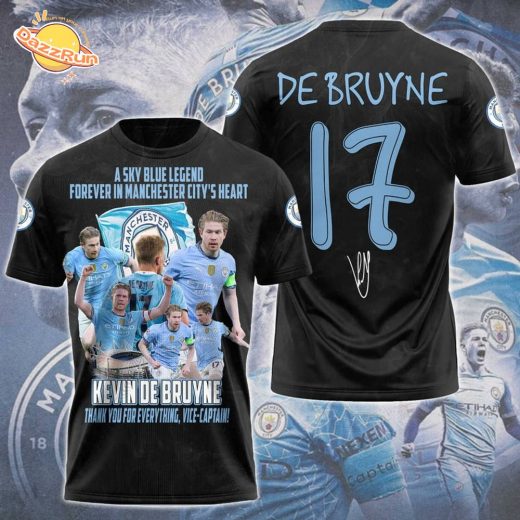 Kevin De Bruyne x Manchester City Year 3D T-Shirt