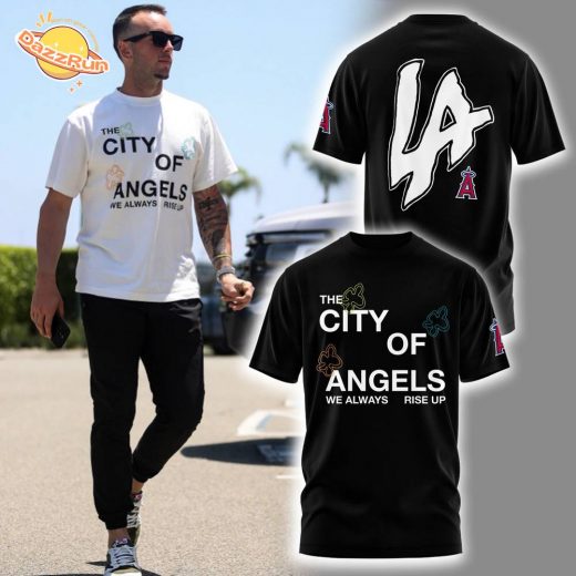 LA Angels “The city of Angel” Combo Black Tshirt