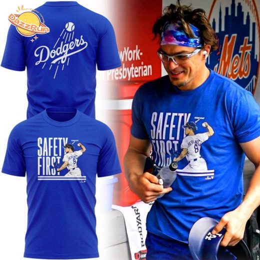 LA Dodgers Safety First 2025 T-shirt
