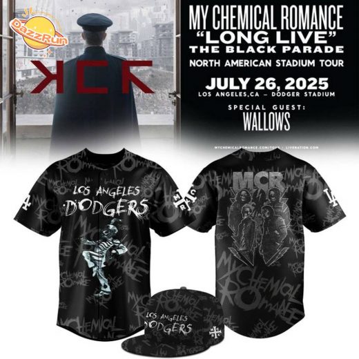 LA Dodgers x 2025 My Chemical Romance Concert Jersey