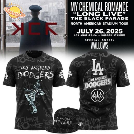 LA Dodgers x 2025 My Chemical Romance Concert T-shirt