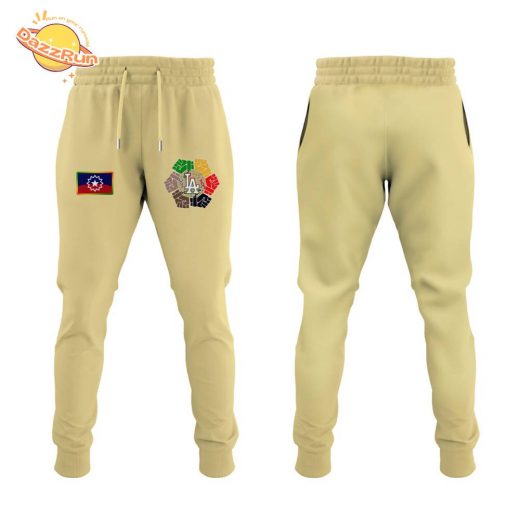 Dazzrun2FLA Dodgers x Juneteenth Freedom Day 2025 Hoodie 3