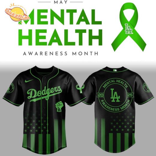 LA Dodgers x Mental Health Awareness Month 2025 Jersey