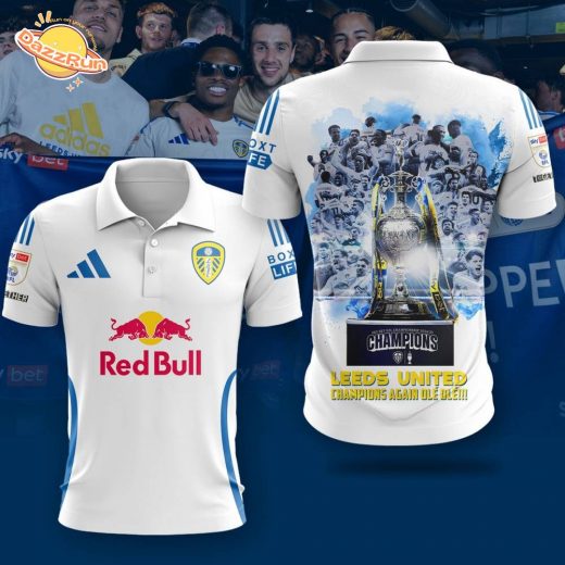 Leeds United Champions 2025 Polo Shirt