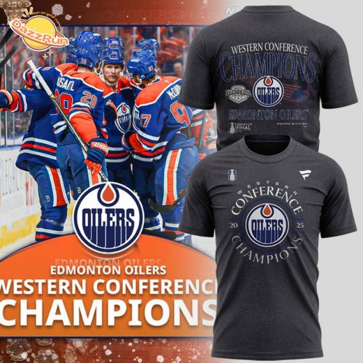 Limited Edition Edmonton Oilers WESTERN CONFERENCE CHAMPS Tshirt 2025