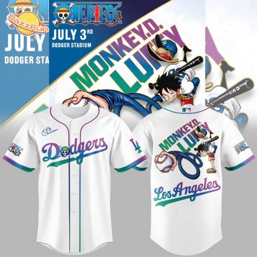 Limited Edition Los Angeles Dodgers x ONE PIECE Jersey 2025