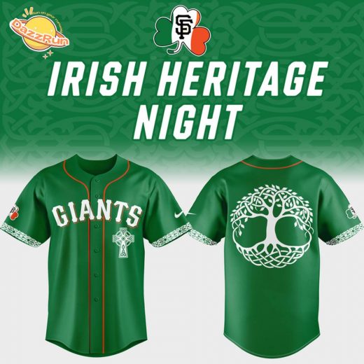 Limited Edition SF Giants x Irish Heritage Night 2025 Baseball Jersey