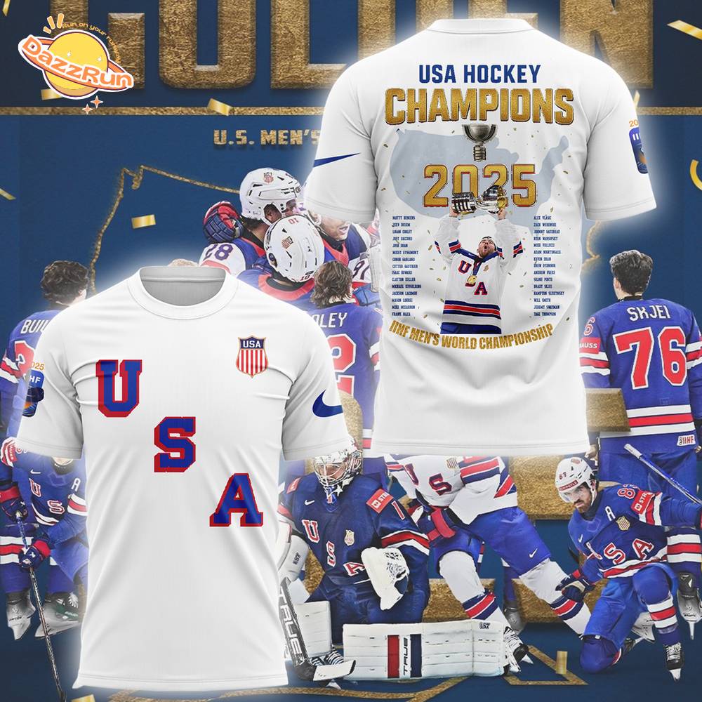 Limited Edition USA Golden White Tshirt Limited Edition USA Golden White Tshirt
