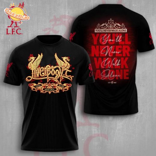 Liverpool “You’ll never walk alone” 3D T-Shirt limited Edition