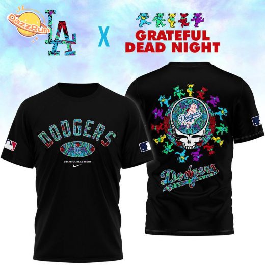 Los Angeles Angels and Grateful Dead Night Black Shirt New Design 2025