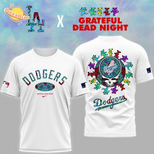 Los Angeles Angels and Grateful Dead Night White Shirt New Design 2025
