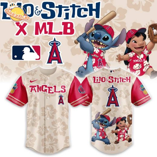 Los Angeles Angels x Lilo & Stitch 2025 Baseball Jersey