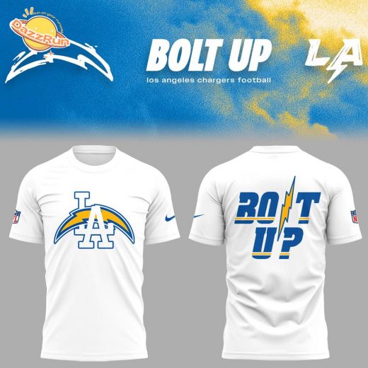 Los Angeles Chargers Bolt Up White Shirt