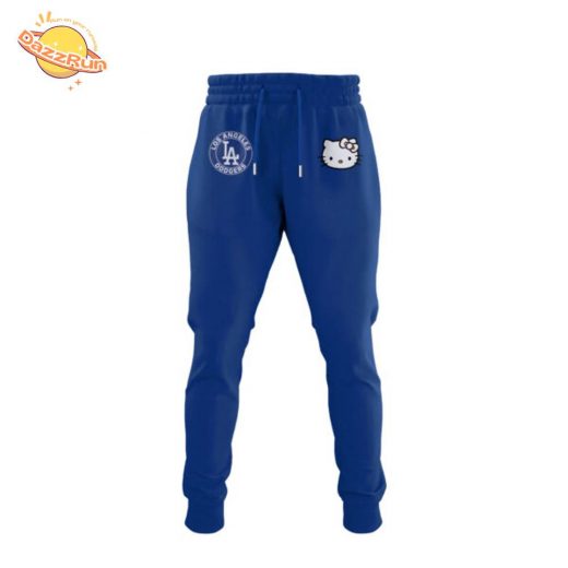 Dazzrun2FLos Angeles Dodgers With Theme Game Hello Kitty NIGHT Hoodie New Design 2025 3