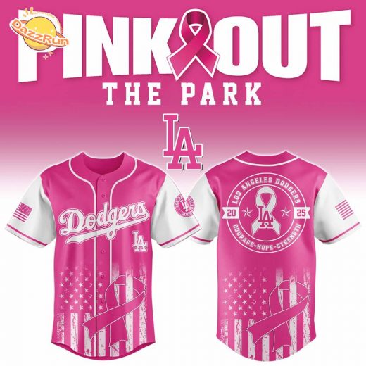Los Angeles Dodgers X Pink Out The Park-3D Baseball Jersey