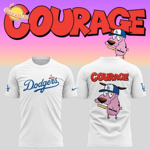Los Angeles Dodgers x Courage Dog 2025 tshirt
