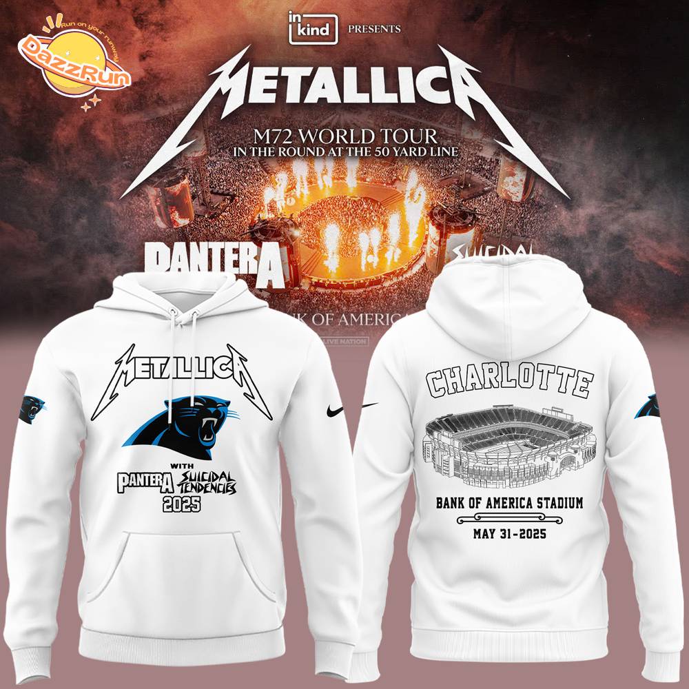 M72 World Tour x Carolina Panthers White Hoodie 2025 M72 World Tour x Carolina Panthers White Hoodie 2025