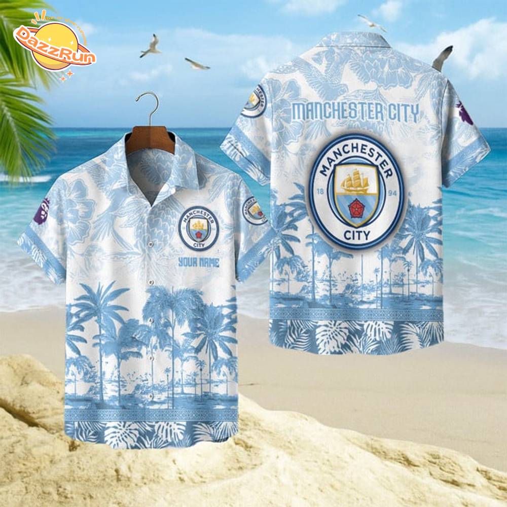 Manchester City Football Hawaiian Style Shirt Manchester City Football Hawaiian Style Shirt