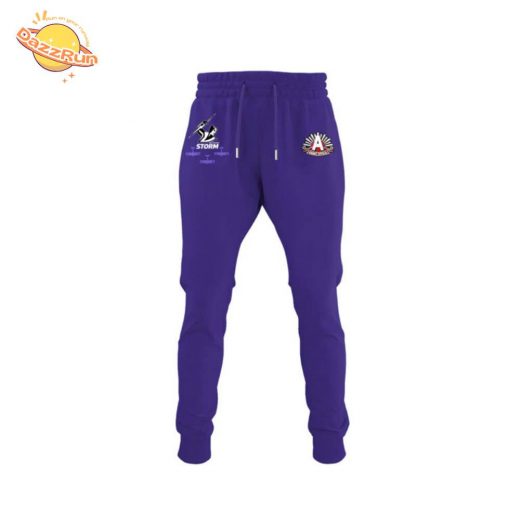 Dazzrun2FMelbourne Storm AnZac 2025 Limited Edition Hoodie 3