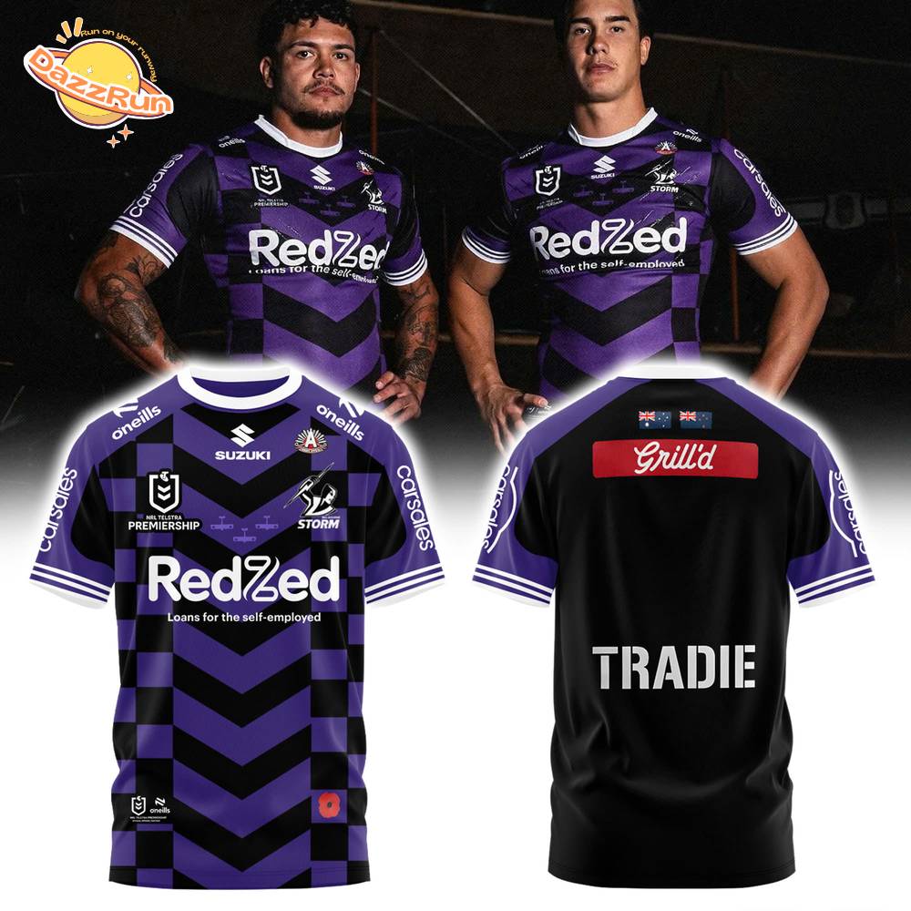Melbourne Storm AnZac 2025 Tshirt Melbourne Storm AnZac 2025 Tshirt