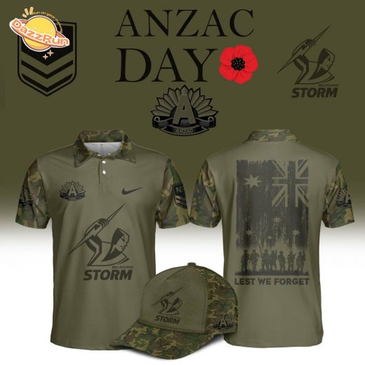 Melbourne Storm Anzac Day Polo Shirt