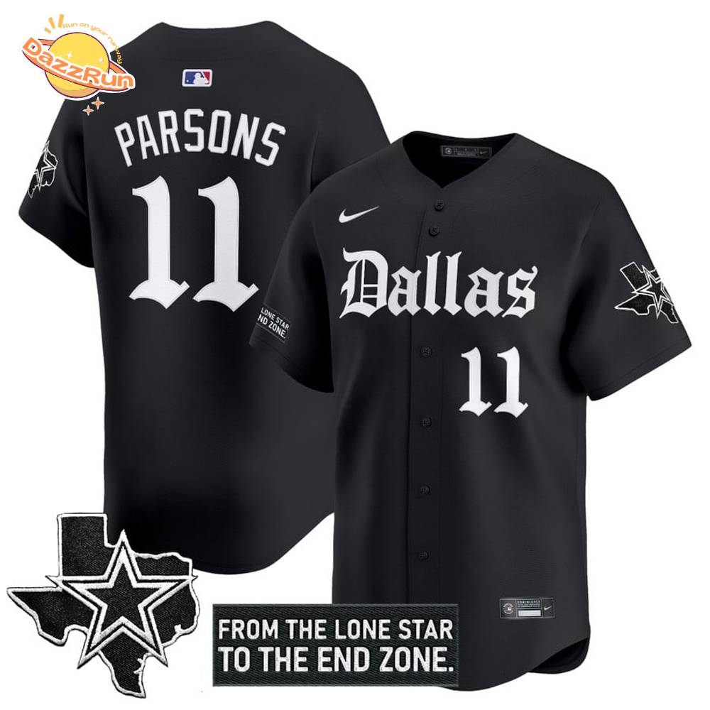 Men's Dallas Cowboys 'Gothic Lone Star Edition' Vapor Baseball Jersey Men's Dallas Cowboys 'Gothic Lone Star Edition' Vapor Baseball Jersey