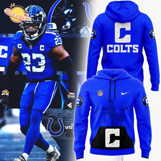 Men’s Indianapolis Colts Blue Nike Pullover Hoodie