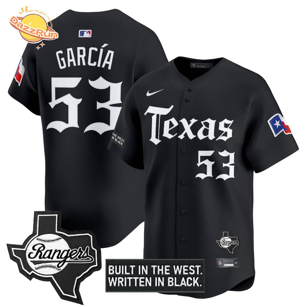 Men's Texas Rangers 'Gothic Frontier Edition' Vapor Premier Limited Jersey Men's Texas Rangers 'Gothic Frontier Edition' Vapor Premier Limited Jersey