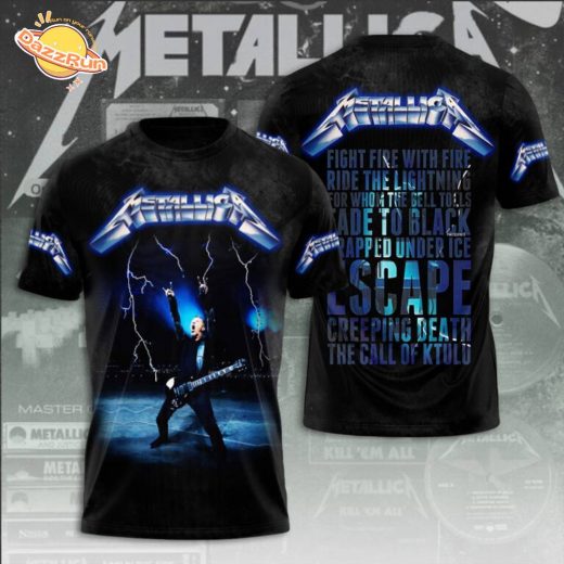 Metallica Ride The Lightning 3D Tshirt