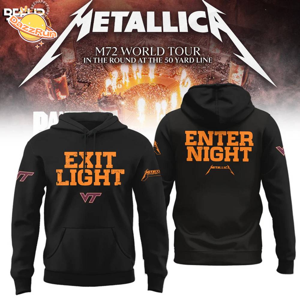 Metallica x Virginia "Exit Light Enter Night" Hoodie Black Metallica x Virginia "Exit Light Enter Night" Hoodie Black