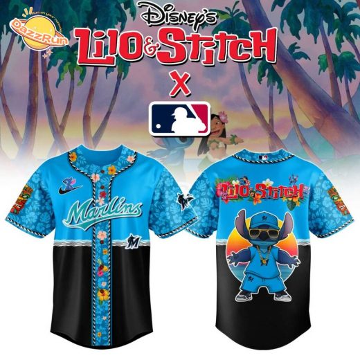 Miami Marlins MLB x Lilo & Stitch Jersey