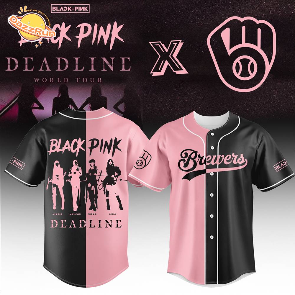 Milwaukee Brewers x Blackpink Baseball Jersey Milwaukee Brewers x Blackpink Baseball Jersey