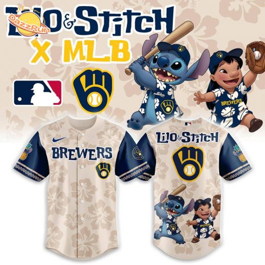 Milwaukee Brewers x Lilo & Stitch 2025 Baseball Jersey