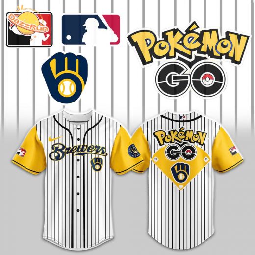 Milwaukee Brewers x Pokemon Go Night Jersey