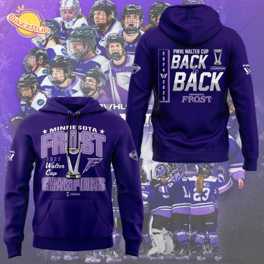 Minnesota Frost Back to Back Champions WALTER CUP 2025 Hoodie
