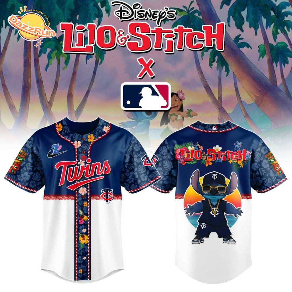 Minnesota Twins MLB x Lilo & Stitch Jersey Minnesota Twins MLB x Lilo & Stitch Jersey