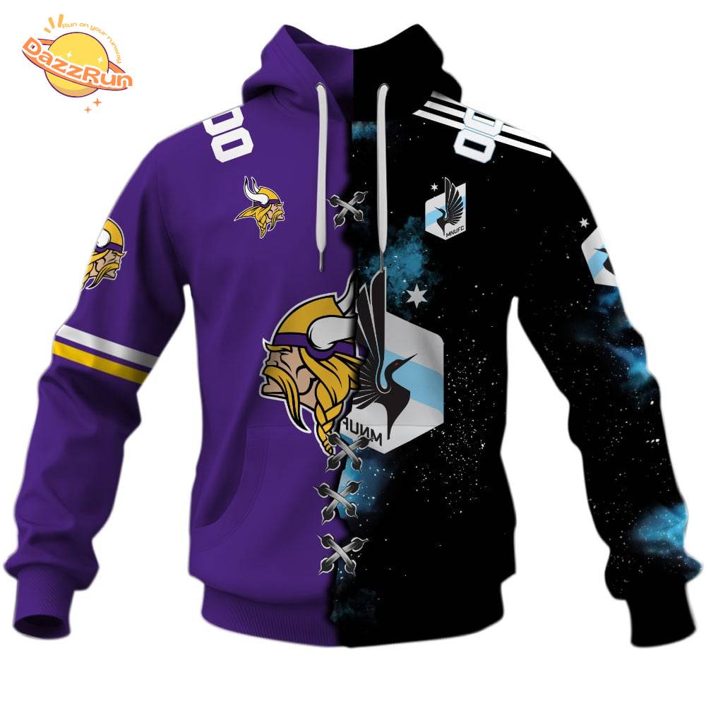 Minnesota United FC X Minnesota Vikings (MLS x NFL) Special Hoodie Minnesota United FC X Minnesota Vikings (MLS x NFL) Special Hoodie