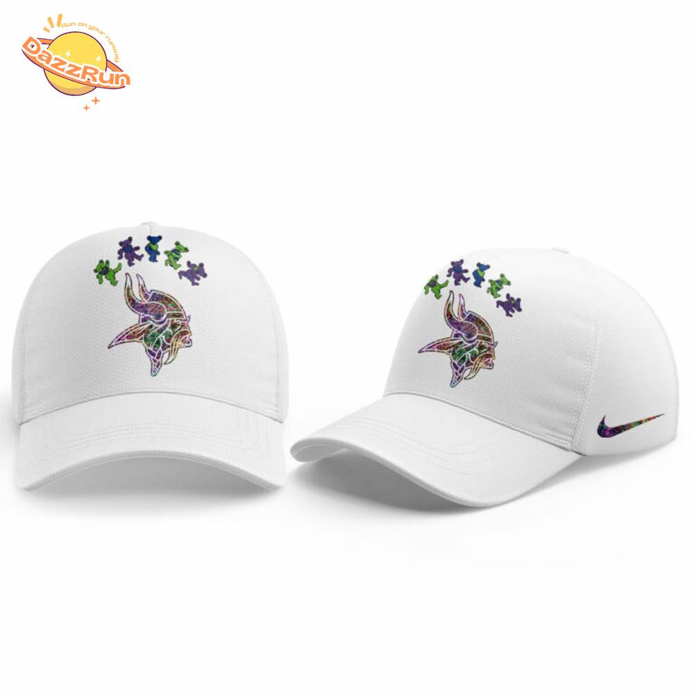 Minnesota Vikings Grateful Dead Night New Version White Hoodie Minnesota Vikings Grateful Dead Night New Version White Hoodie