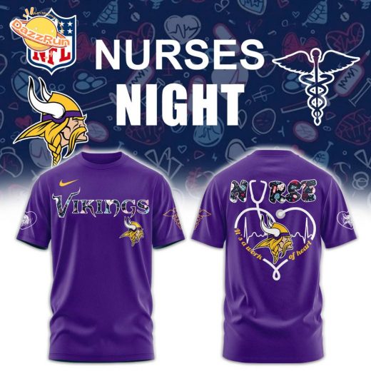 Minnesota Vikings NURSES NIGHT Combo Tshirt