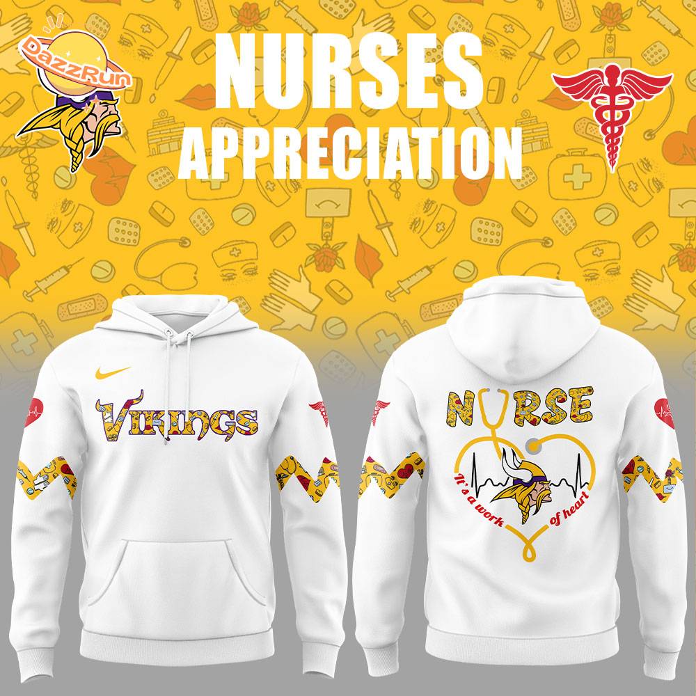 Minnesota Vikings Nurses Appreciation Trending Version Hoodie Minnesota Vikings Nurses Appreciation Trending Version Hoodie