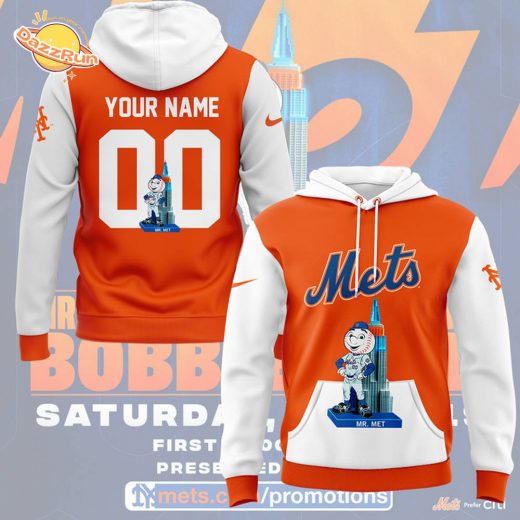 Mr. Met Empire State Building bobblehead! Hoodie Custom Name Numbers