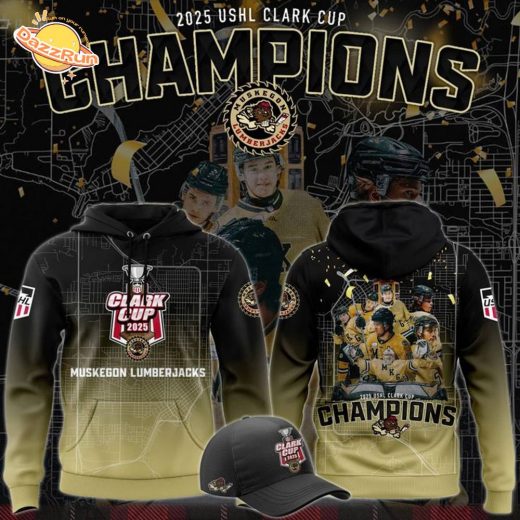 Muskegon Lumberjacks 2025 USHL Clark Cup Champions Hoodie