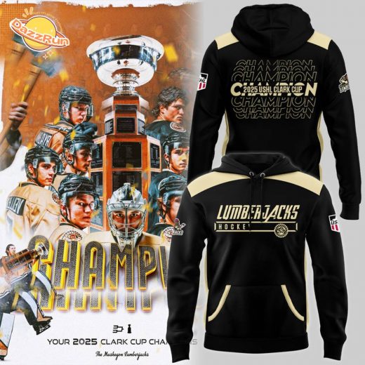 Muskegon Lumberjacks CLARK CUP CHAMPIONS 2025 hoodie