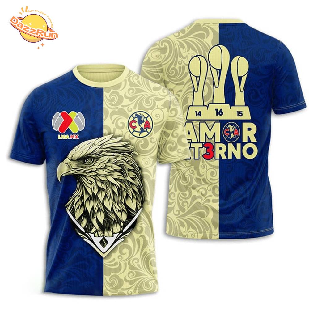 New Limitted Edition Club América 3D T-Shirt New Limitted Edition Club América 3D T-Shirt