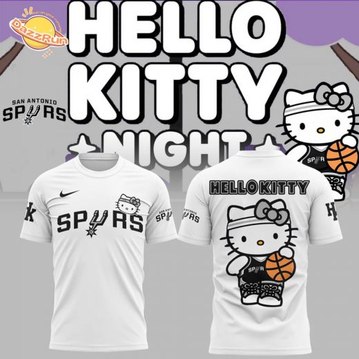 New San Antonio Spurs x Hello Kitty Tshirt