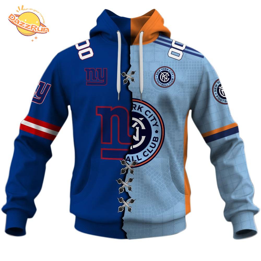 New York City FC X New York Giants (MLS x NFL) Special Hoodie New York City FC X New York Giants (MLS x NFL) Special Hoodie