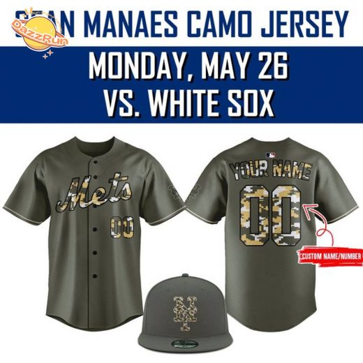 New York Mets 2025 SEAN MANAEA CAMO JERSEY
