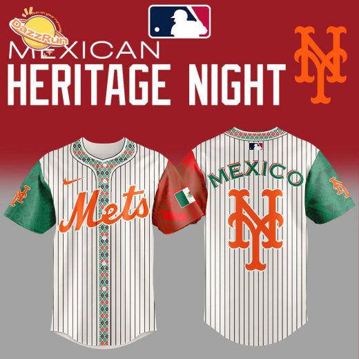New York Mets Mexican Heritage Night Striped Combo Jersey