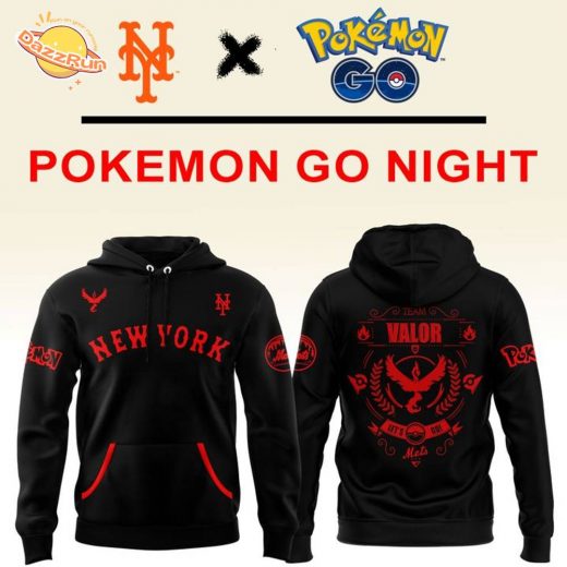 New York Mets Pokemon Go Team Valor Hoodie 2025